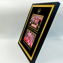 Load image into Gallery viewer, Arsenal: Champions of England — Dual-Photo Framed Picture