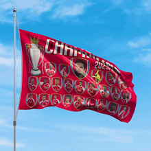 Load image into Gallery viewer, Arsenal PL Champions Flag