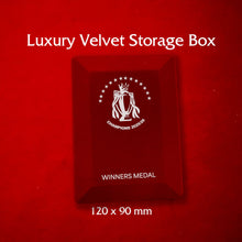 Load image into Gallery viewer, PL Winners Medal + Velvet Box