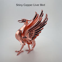 Load image into Gallery viewer, Liver Bird Statue + Optional Stand in Shiny Copper Metal