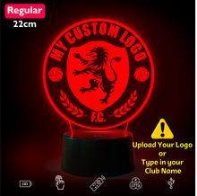 Load image into Gallery viewer, My Football Club Crest - 3D Night Lamp