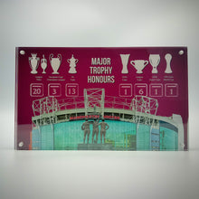 Load image into Gallery viewer, MAN UNITED TROPHY HONOURS DESKTOP DISPLAY with Update Number Tiles!
