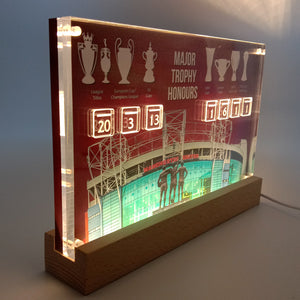 MAN UNITED TROPHY HONOURS DESKTOP DISPLAY with Update Number Tiles!