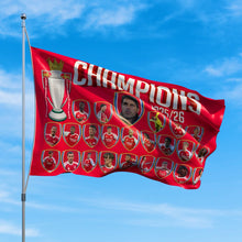Load image into Gallery viewer, Arsenal PL Champions Flag
