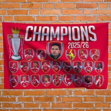 Load image into Gallery viewer, Arsenal PL Champions Flag
