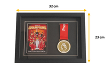 Load image into Gallery viewer, CHAMPIONS WINNERS MEDAL + FRAMED PICTURE
